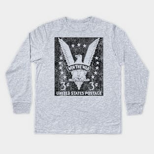 Win The War - black Kids Long Sleeve T-Shirt